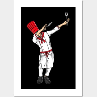 Dabbing Hibachi Chef Posters and Art